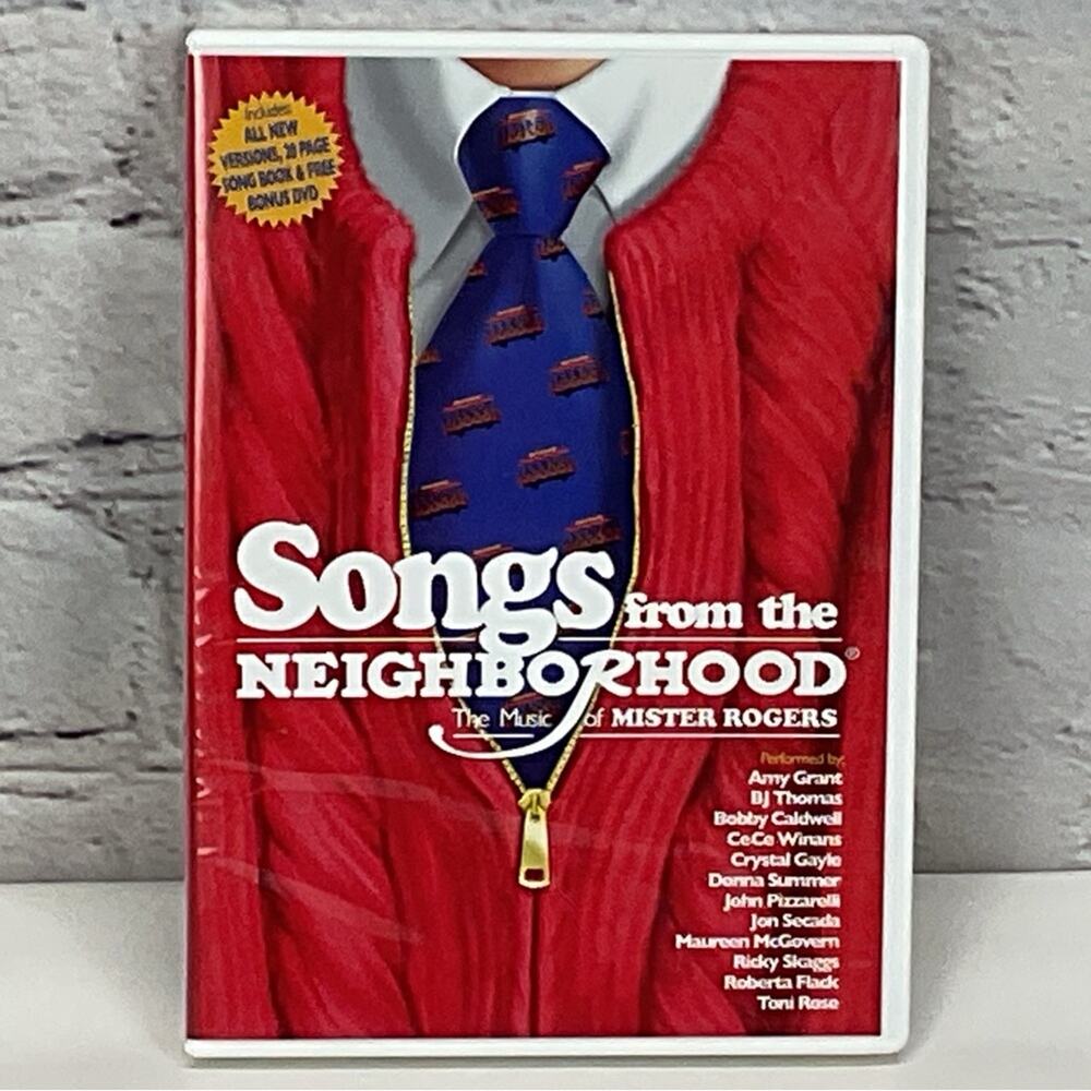 VTG Mister Rogers "Songs From The Neighborhood" Song Book CD & DVD Collectible